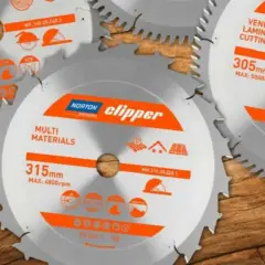 Różne tarcze Norton Clipper do krajzegi: do drewna, kompozytów, forniru, laminatu i materiałów wielowarstwowych. Wybierz idealną tarczę do swojej pracy.