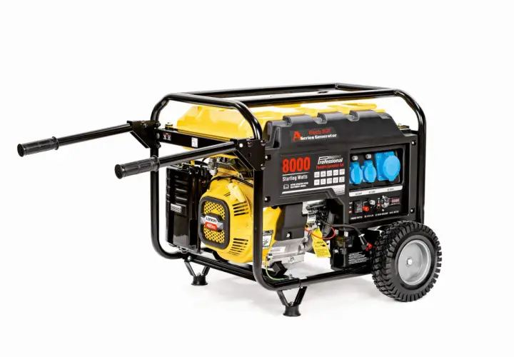 Agregat prądotwórczy Titan 8000W z silnikiem Loncin 420cc, gotowy do pracy w każdych warunkach.