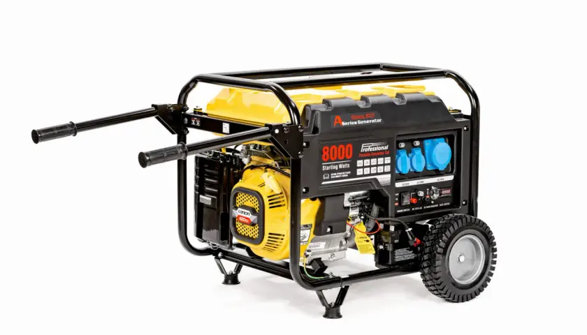 Agregat prądotwórczy Titan 8000W z silnikiem Loncin 420cc, gotowy do pracy w każdych warunkach.