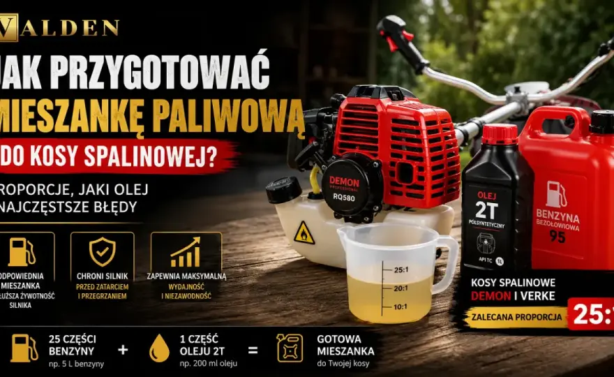 Jaki olej do kosy spalinowej? Wybierz i mieszaj prawidłowo!