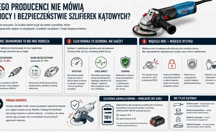 Budowa szlifierki kątowej - co warto wiedzieć przed wyborem