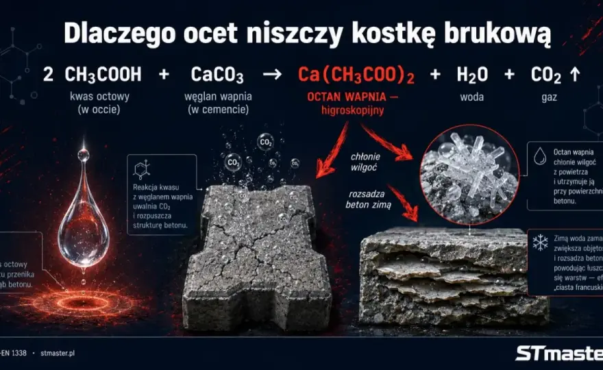 Czyszczenie kostki brukowej octem - kiedy ma sens?